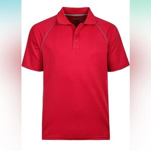 Short Sleeve Moisture Wicking Performance Golf Polo Shirt